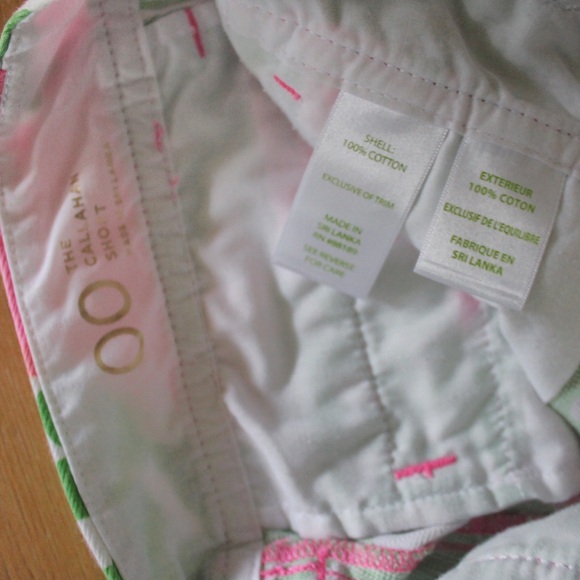 Lilly Pulitzer Tropical The Callahan Short 00 Preowned - Picture 8 of 8